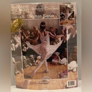 New Ballet Cross Stitch 1998 Candamar DESIGNS THE AUDITION 51120 Thomas Sierak